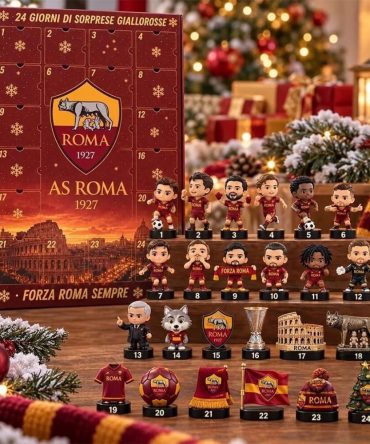 As Roma Advent Calendar 2026 24 Days Christmas Ornaments As Roma Merch Gifts For Soccer Fan