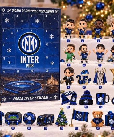 Inter Milan Advent Calendar 2026 24 Days Christmas Ornaments Inter Milan Merch Soccer Fan Gift