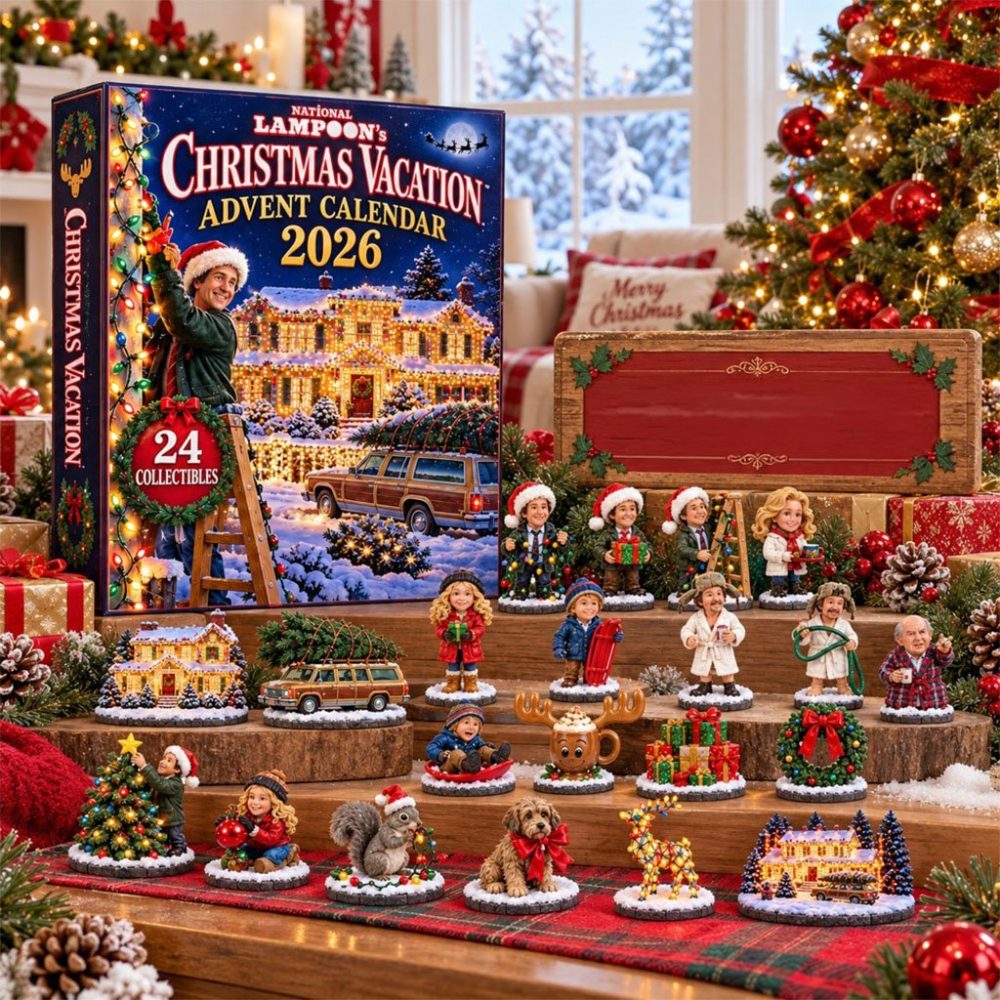 National Lampoon'S Christmas Vacation Advent Calendar Xmas Tree Ornaments Countdown Box