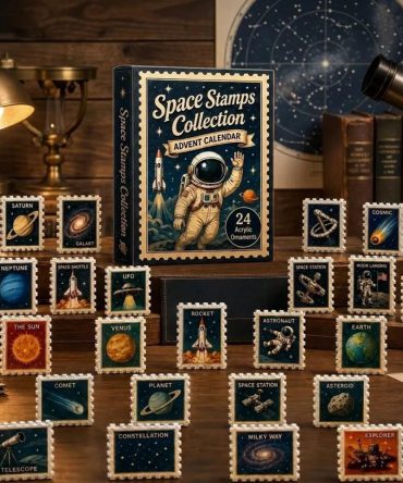 Space Stamps Collection Advent Calendar 2026 Christmas Tree Ornaments Xmas Gift For Son