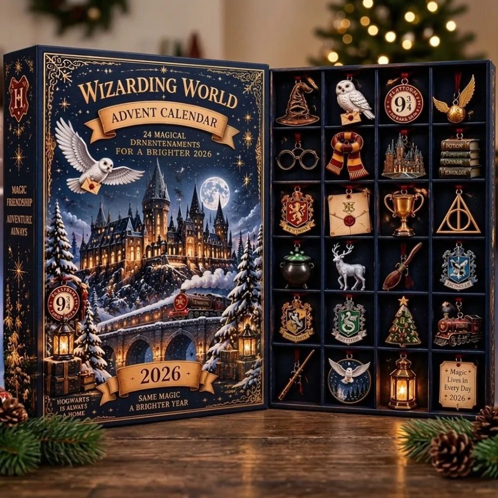 Wizarding World 2026 Advent Calendar Harry Potter Christmas Ornament Gift For Potterhead