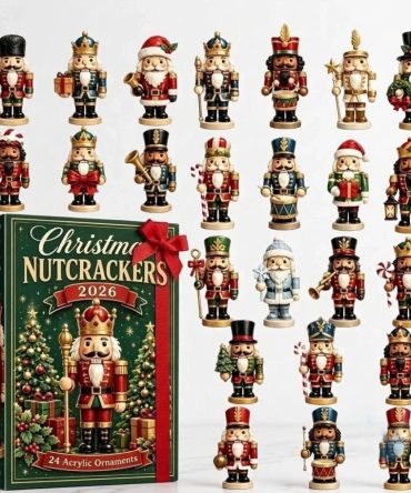 2026 Nutcracker Advent Calendar 24 Day Christmas Ornaments Countdown Box Holiday Home Decor