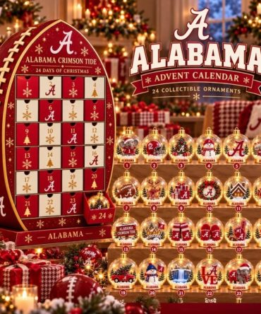 Alabama Crimson Tide Advent Calendar 2026 Christmas Countdown Ornaments Crimson Tide Merch