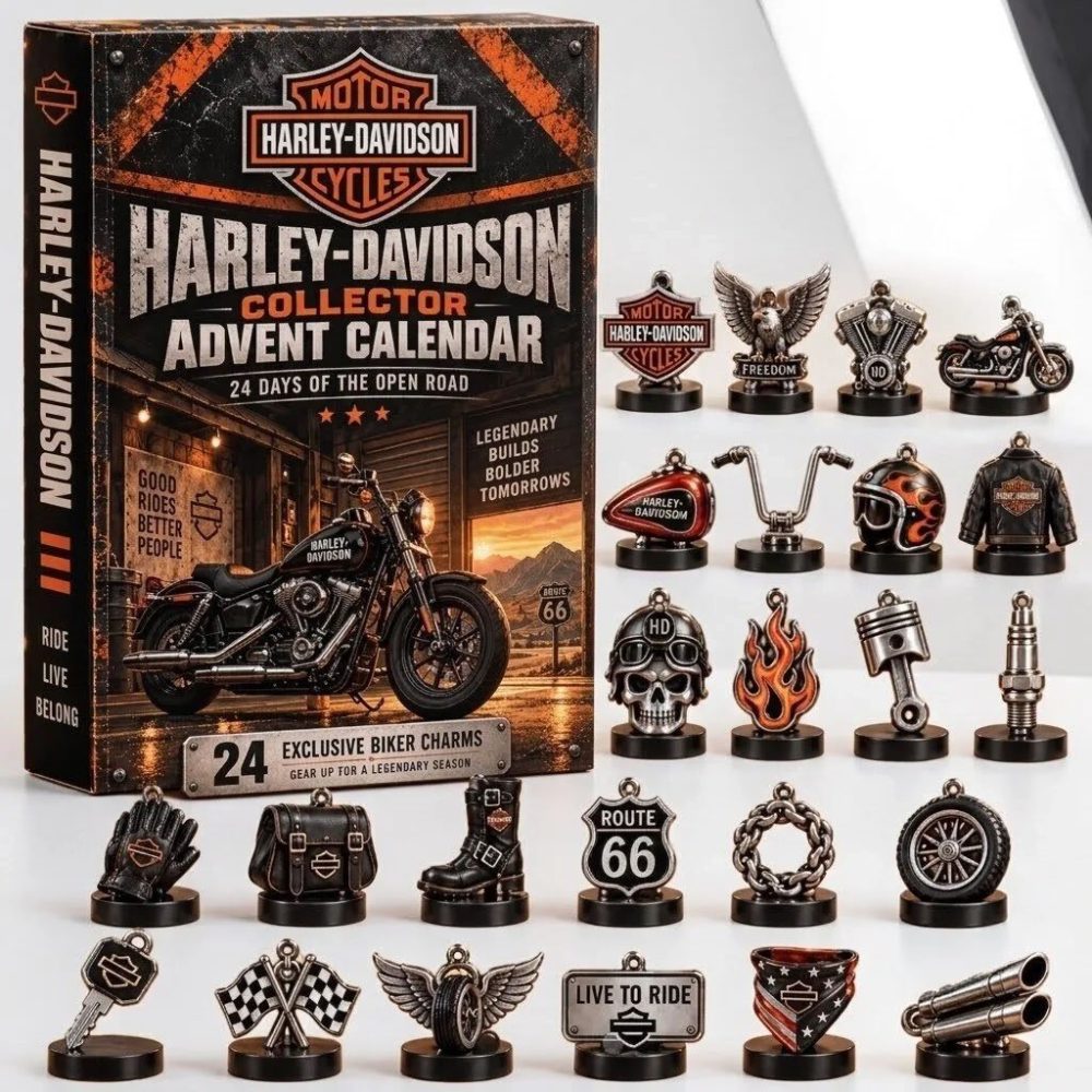 Harley Davidson Collector 24 Days Advent Calendar Motorcycle Christmas Countdown Ornament Gifts