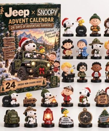 Jeep X Peanuts Snoopy Advent Calendar 24 Days Of Adventure Christmas Tree Ornaments Decor