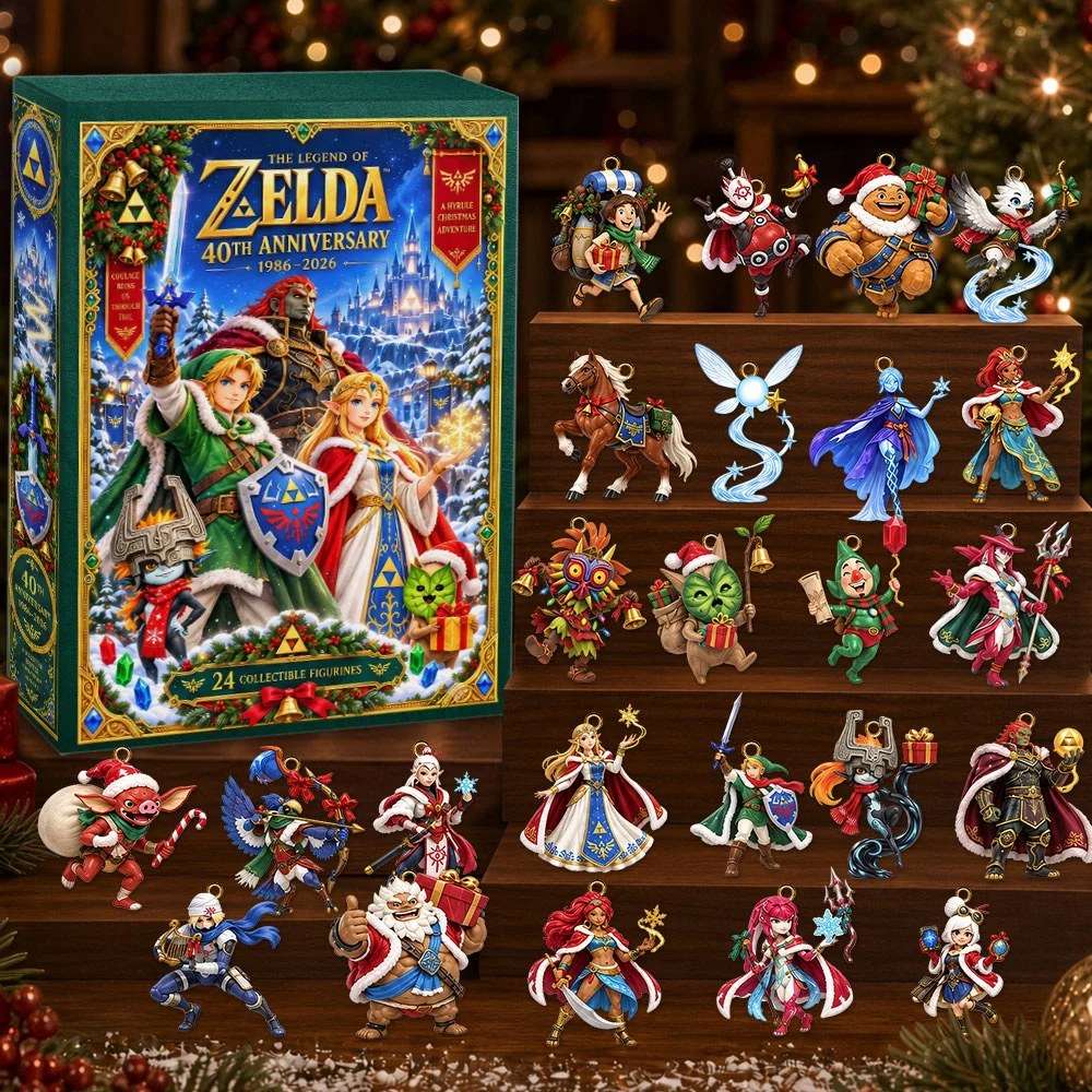 The Legend Of Zelda 40Th Anniversary Advent Calendar Xmas Accessories Gifts For Gamers
