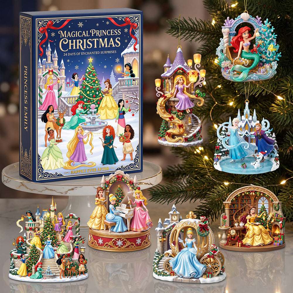 Custom Magical Princess Christmas Advent Calendar Xmas Countdown Xmas Gifts For Daughter