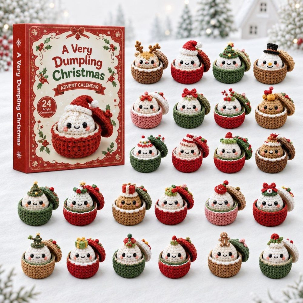 Christmas A Very Dumpling Christmas Advent Calendar 2026 Christmas Countdown Great Gifts, 3D Acrylic Collectibles