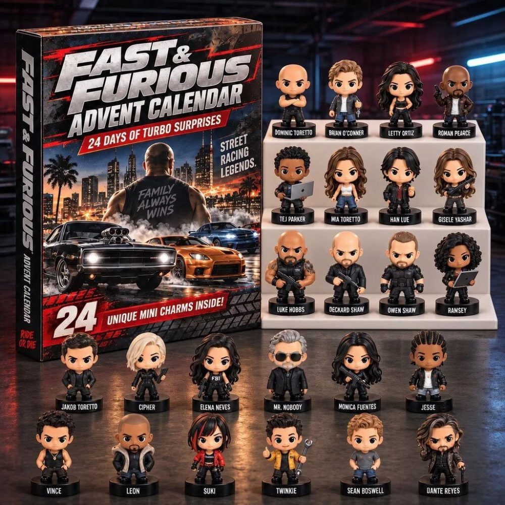 Fast And Furious Advent Calendar 24 Days Of Turbo Christmas Ornament Surprise Box Fan Gifts
