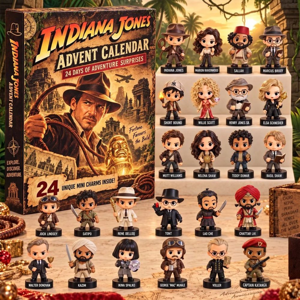 Indiana Jones Advent Calendar 24 Days Of Adventure Christmas Ornaments Indiana Jones Merch