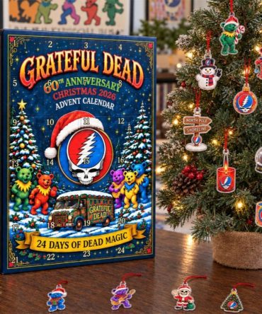 Grateful Dead 60Th Anniversary Advent Calendar Christmas Ornaments Grateful Dead Merch Fan Gift