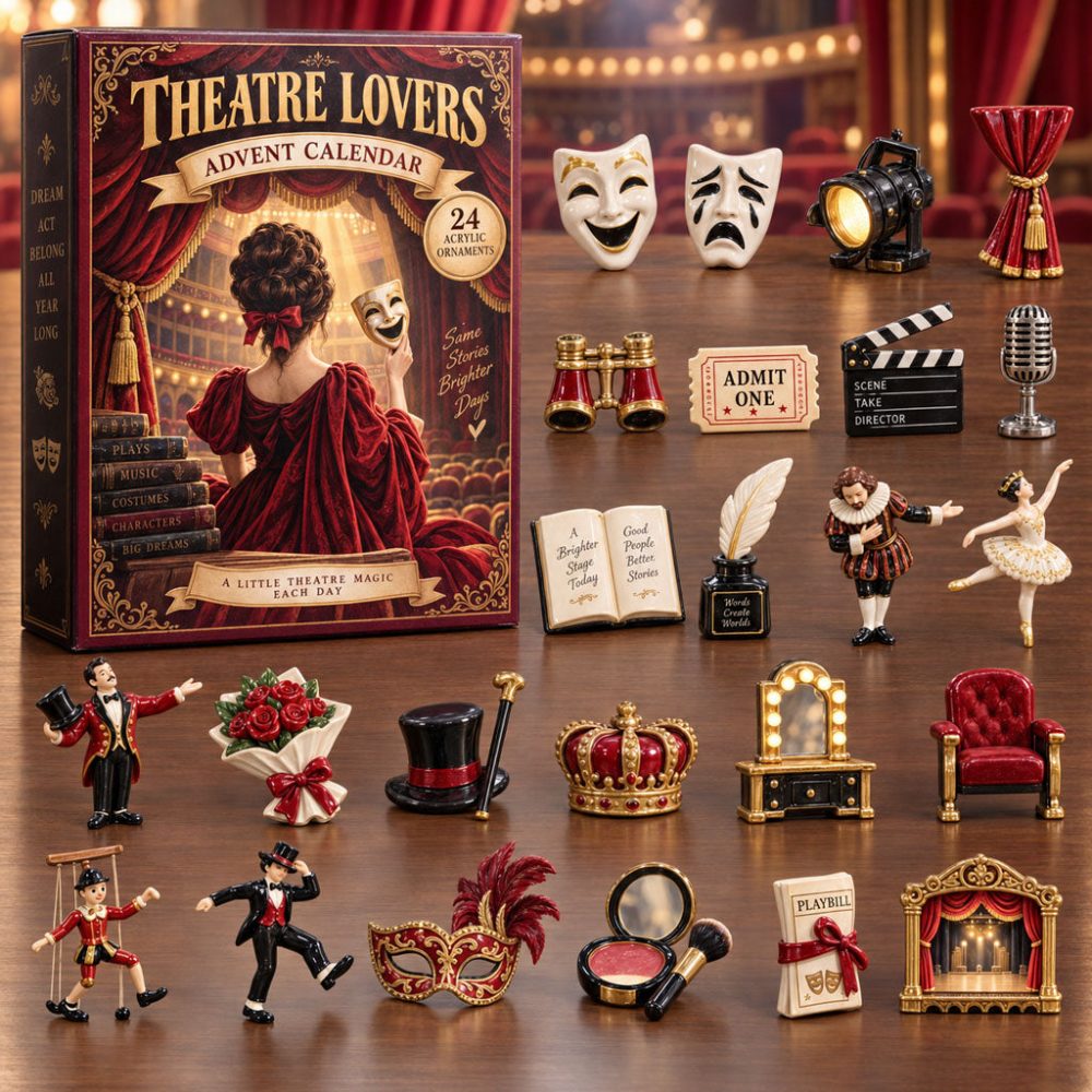 Theatre Lovers Advent Calendar 2026 24 Day Holiday Celebration Gift For Daughter, 3D Acrylic Collectibles