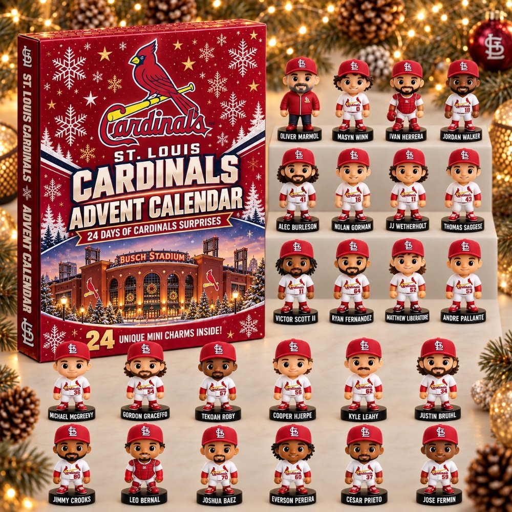 Advent Calendar St Louis Cardinals 4 Days Of Cardinals Surprises Christmas Countdown Best Gifts, 3D Acrylic Collectibles