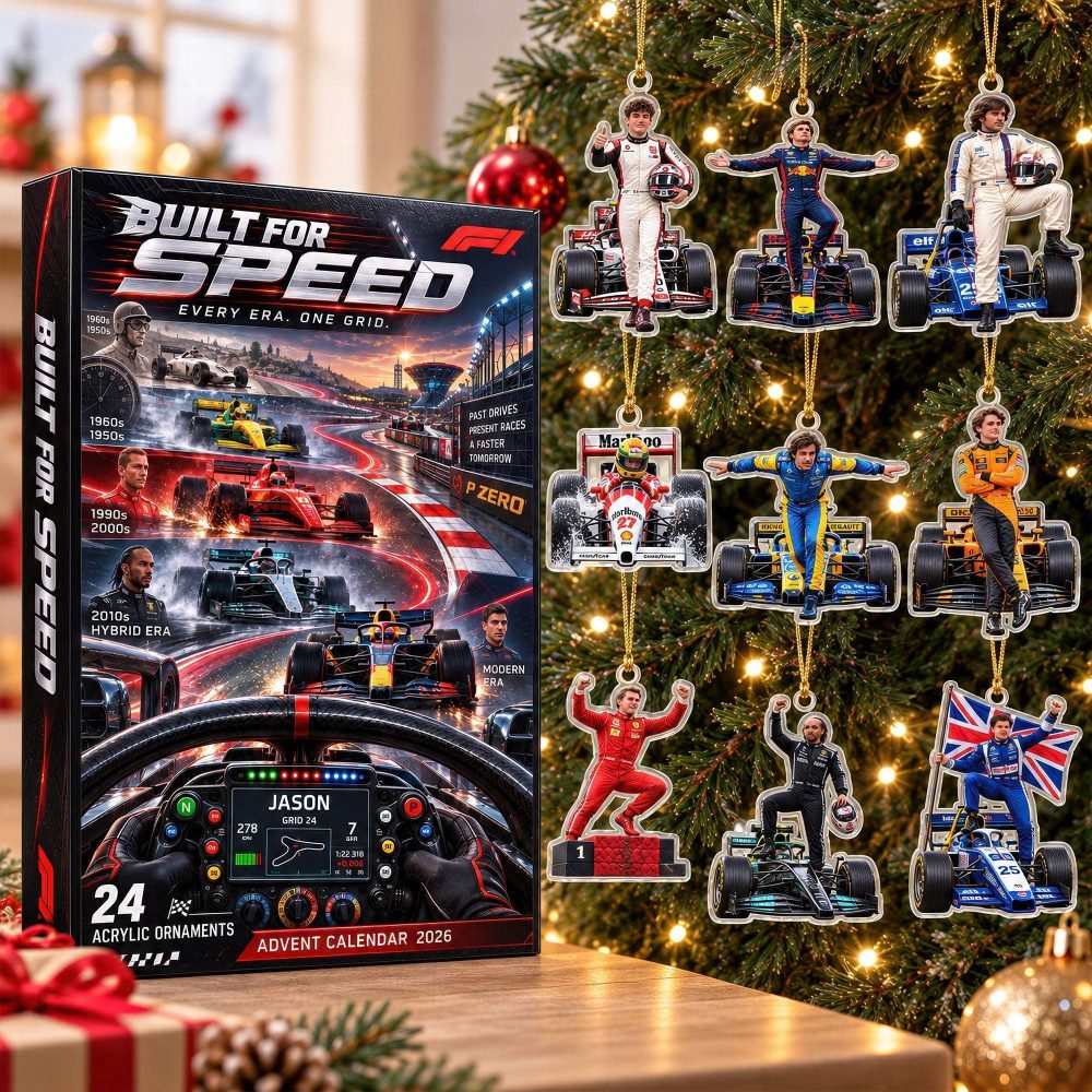 Formula 1 Racing Legends Advent Calendar Christmas Ornament Blind Box Gifts For Speed Lovers
