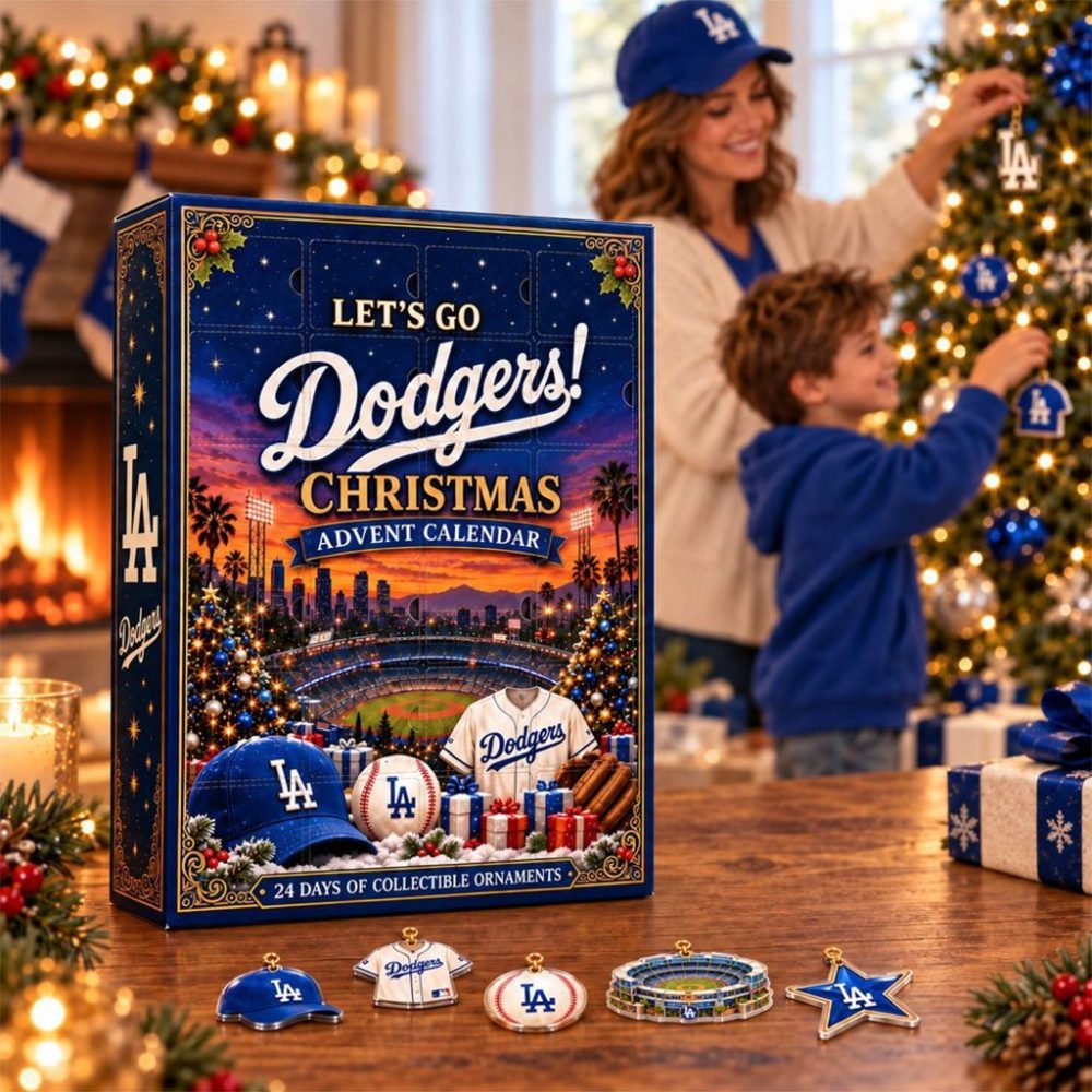 Let'S Go Dodgers Christmas 2026 Advent Calendar Xmas Tree Ornaments La Dodgers Merch Fan Gifts