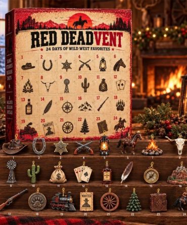Red Dead Redemption Advent Calendar 2026 24 Wild West Collectibles Christmas Ornaments Decor