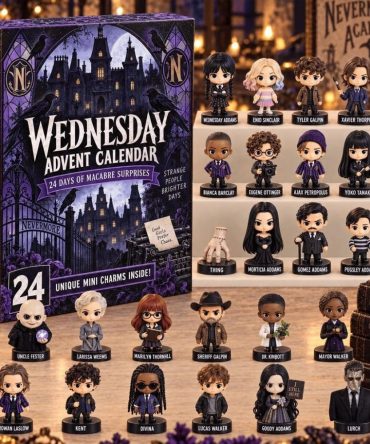 Wednesday Advent Calendar 24 Days Of Macabra Surprises Christmas Ornaments Wednesday Merch