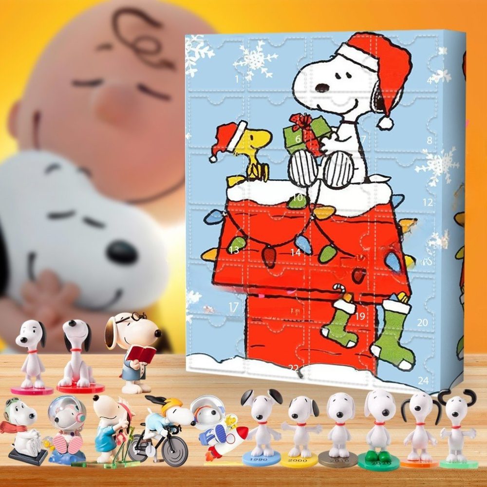 Snoopy He'S My Childhood Hero Advent Calendar 24 Day December Countdown Fan Gifts, 3D Acrylic Collectibles
