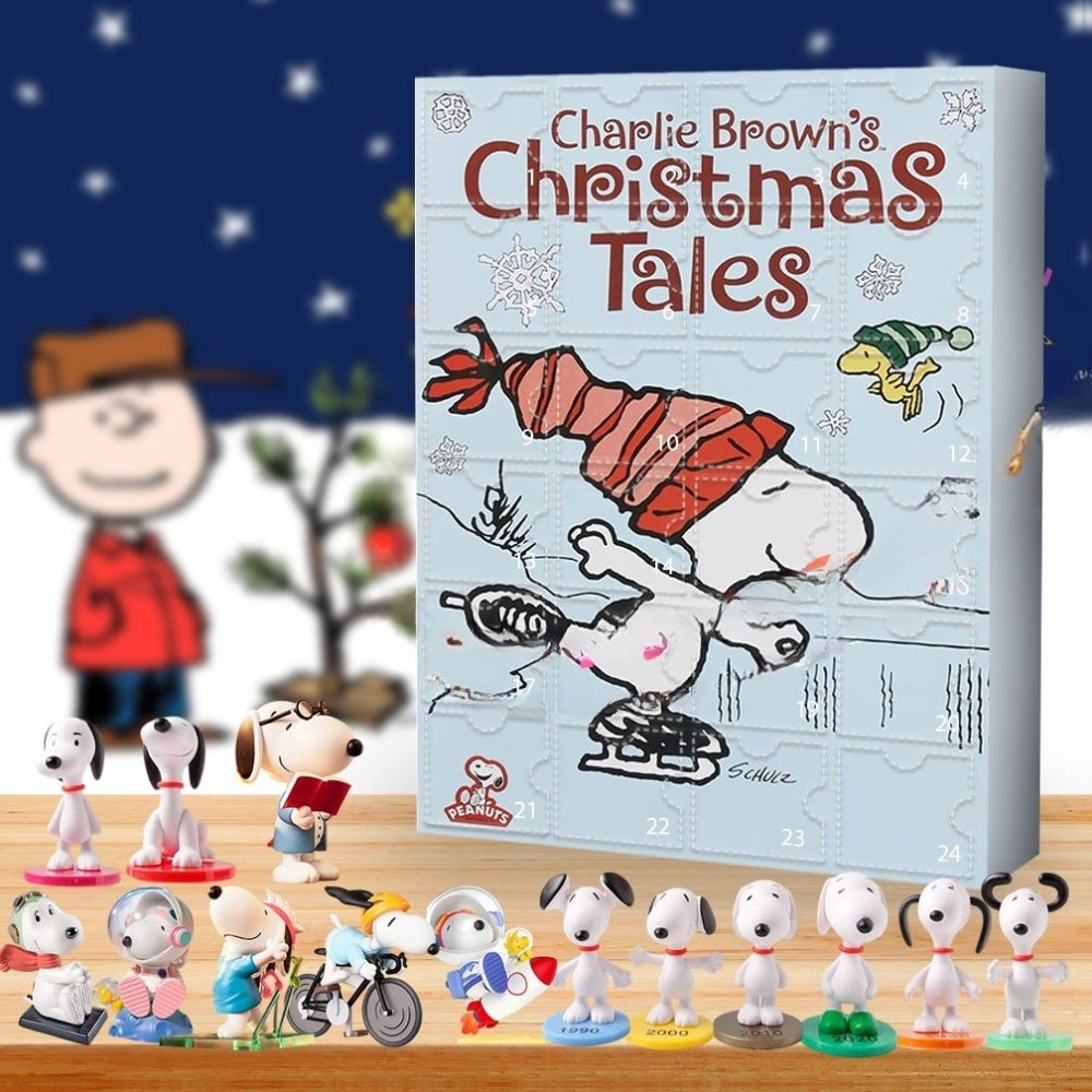 Snoopy World'S Most Iconic Dog Advent Calendar 24 Day Holiday Countdown Gift For Husband, 3D Acrylic Collectibles