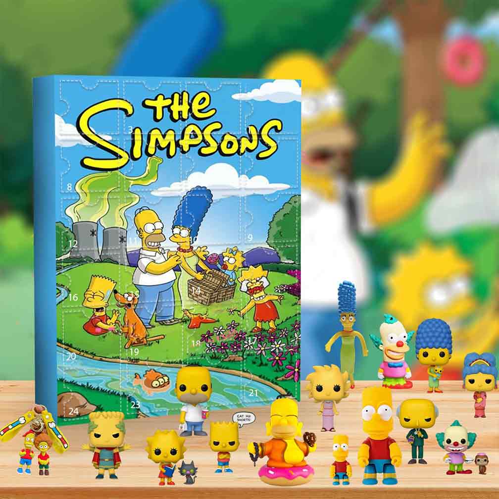 The Simpsons Christmas Advent Calendar 24 Day Festive Countdown Gift For Friend, 3D Acrylic Collectibles