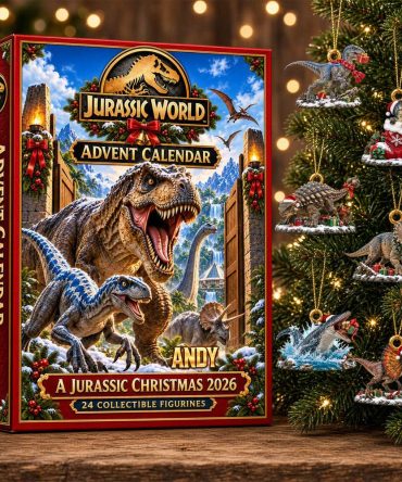 Personalized Jurassic World Christmas Advent Calendar Roaring Creatures Ornaments Blind Box
