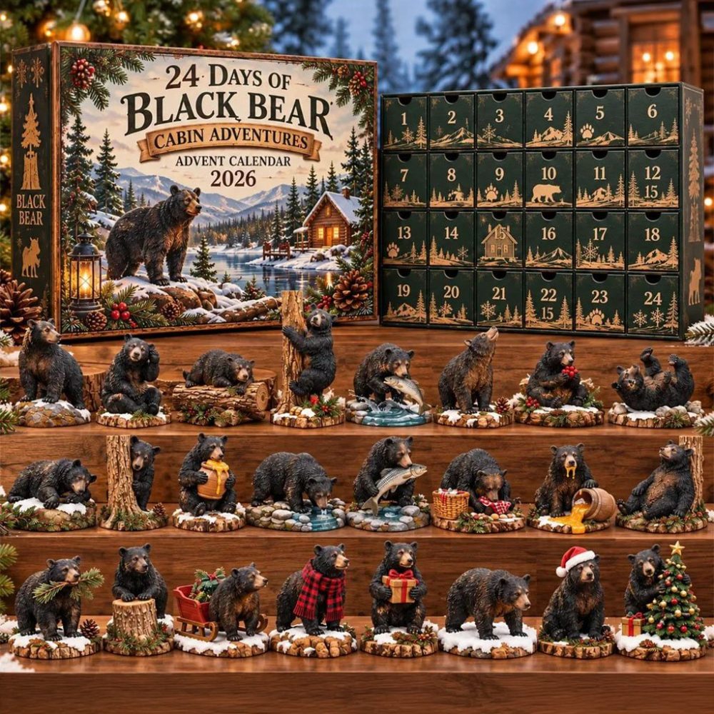 24 Days Of Black Bear Magic Christmas Advent Calendar 2026 Cabin Adventures Xmas Ornaments