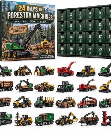24 Days Of Forestry Machines Advent Calendar 2026 Christmas Ornament Xmas Gifts For Son