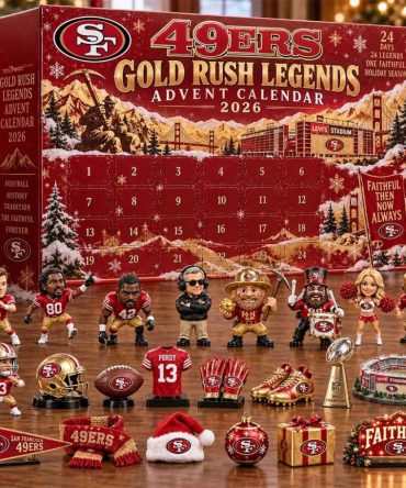49Ers Gold Rush Legends Advent Calendar 2026 Faithful Christmas Ornaments Sf 49Ers Merch