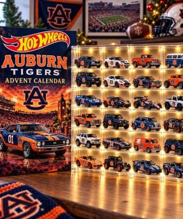 Auburn Tigers Hot Wheels Advent Calendar Surprises Christmas Ornament Auburn Tigers Merch