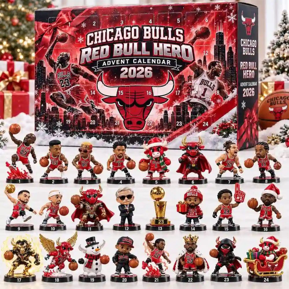 Chicago Bulls Red Bull Hero Advent Calendar 2026 Basketball Christmas Ornament Bulls Merch