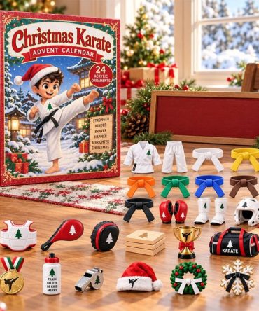 Christmas Karate Advent Calendar Surprise Countdown Box Ornaments Gift For Karate Lovers