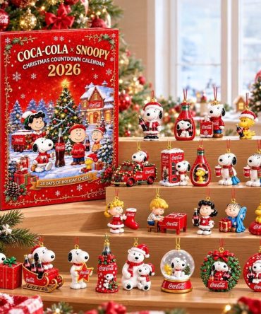 Coca Cola X Snoopy Advent Calendar Holiday Cheer Christmas Ornaments Countdown Box Bff Gifts
