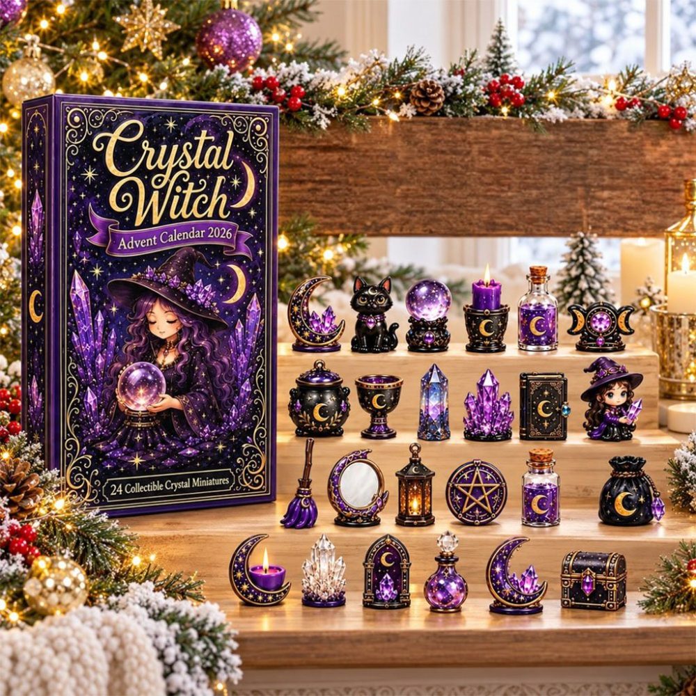 Crystal Witch Advent Calendar 2026 Surprises Christmas Ornaments Holiday Gift For Sisters