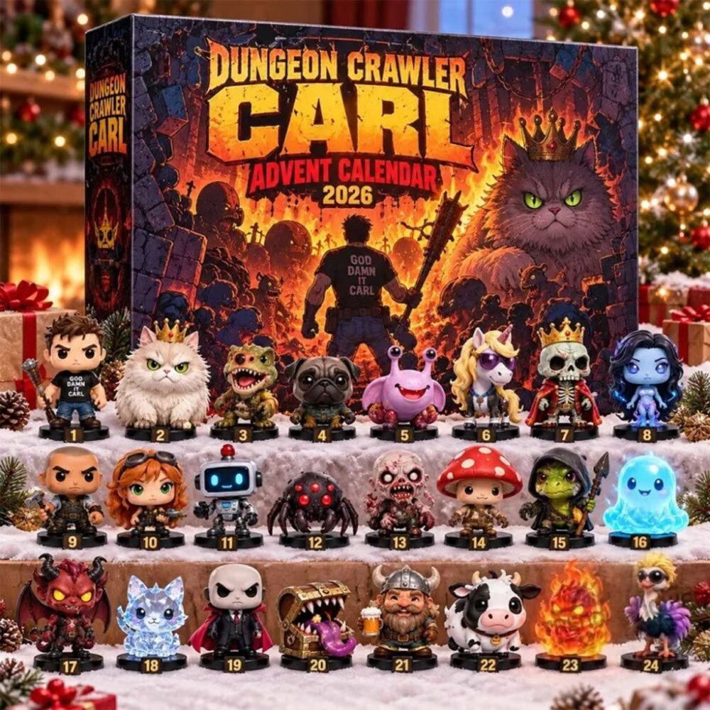 Dungeon Crawler Carl Advent Calendar 2026 Christmas Ornament Countdown Box Gift For Bookish