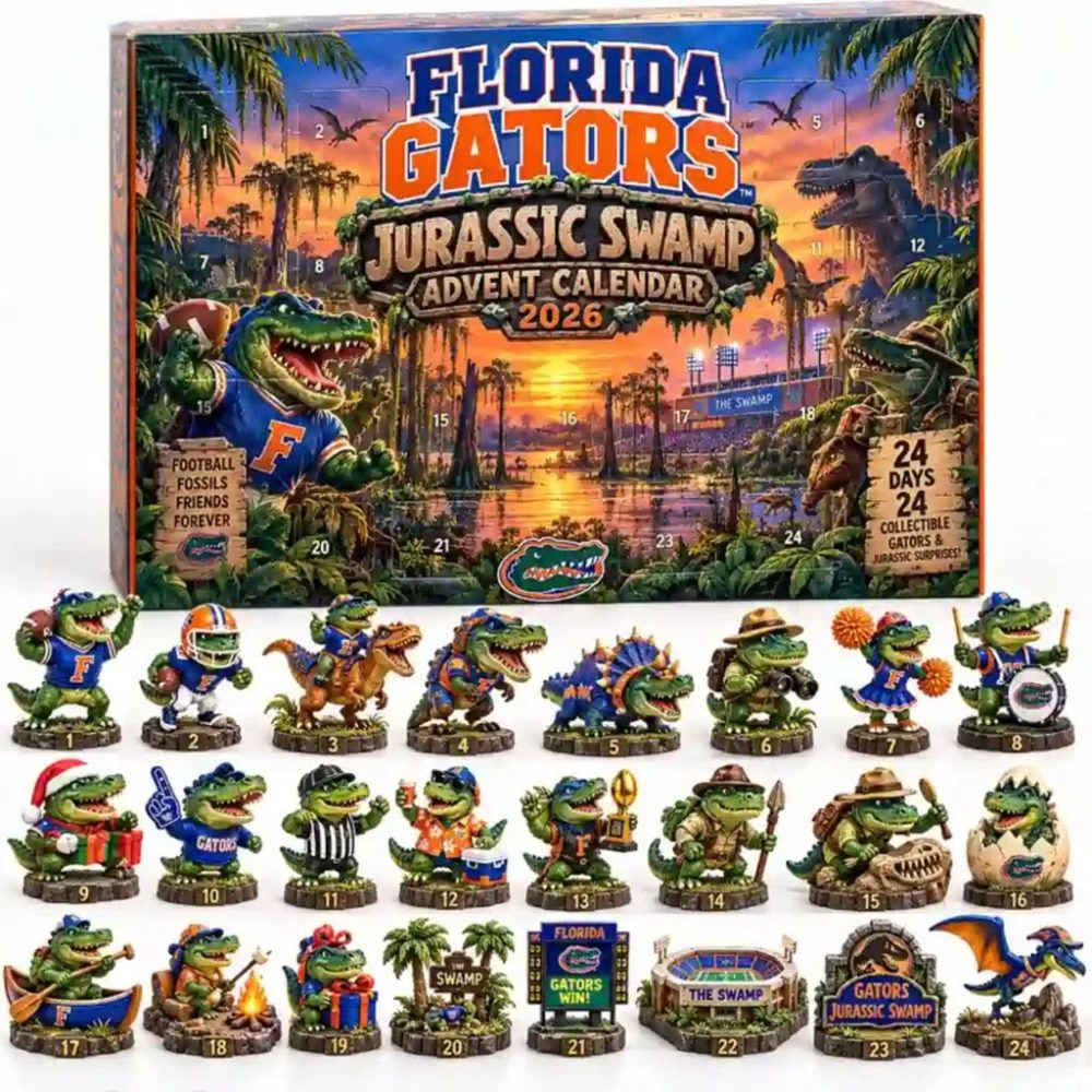 Florida Gators Jurassic Swamp Advent Calendar 2026 Christmas Tree Ornament Florida Gators Merch