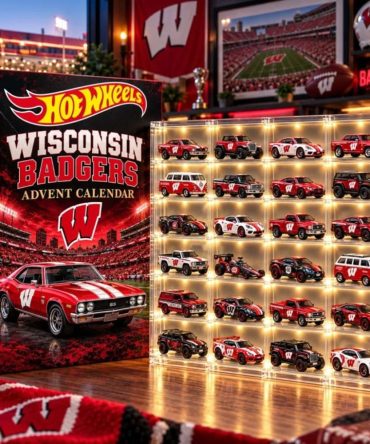 Hot Wheels Wisconsin Badgers Advent Calendar Surprise Christmas Ornaments Badgers Merch