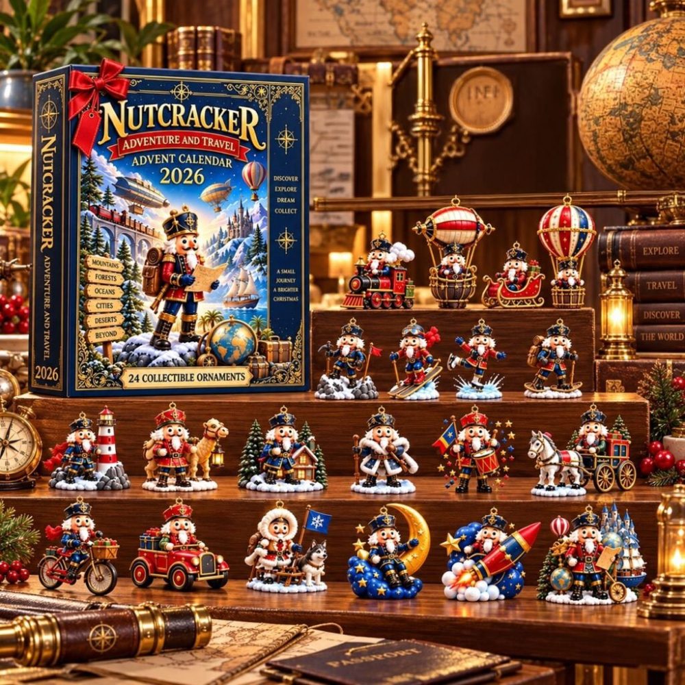Nutcracker Adventure And Travel 2026 Advent Calendar Countdown Box Christmas Ornaments Gifts