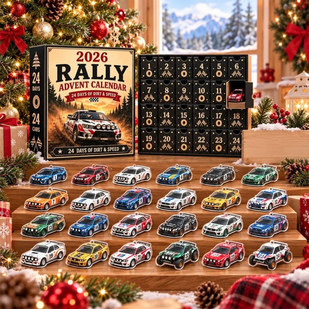Rally Racing Advent Calendar 2026 Dirt And Speed Christmas Ornaments Xmas Gifts For Son