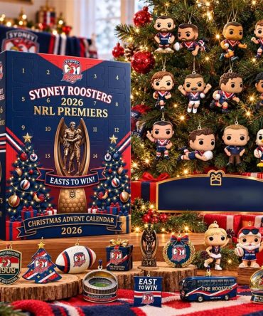 Sydney Roosters Nrl Premiers Christmas Advent Calendar 2026 Holiday Ornaments Roosters Merch