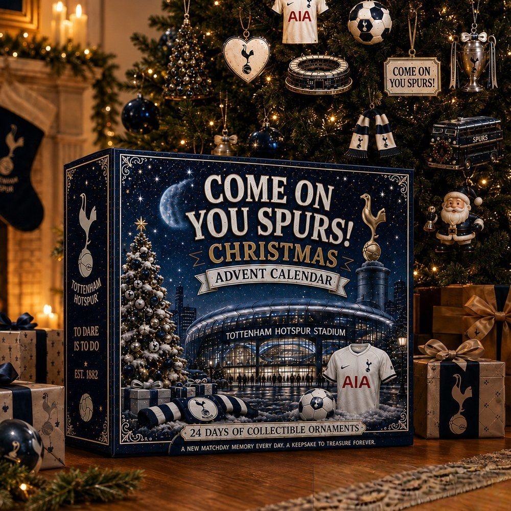 Tottenham Hotspur Advent Calendar 2026 24 Day Holiday Surprise Gift For Soccer Fans, 3D Acrylic Collectibles