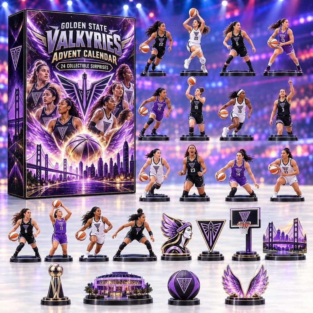 Golden State Valkyries Advent Calendar 24 Days Christmas Countdown Valkyries Fan Gift, 3D Acrylic Collectibles