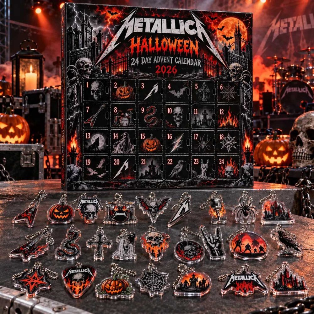Metallica Halloween Advent Calendar 2026 24 Day Spooky Countdown Gift For Metalheads, 3D Acrylic Collectibles