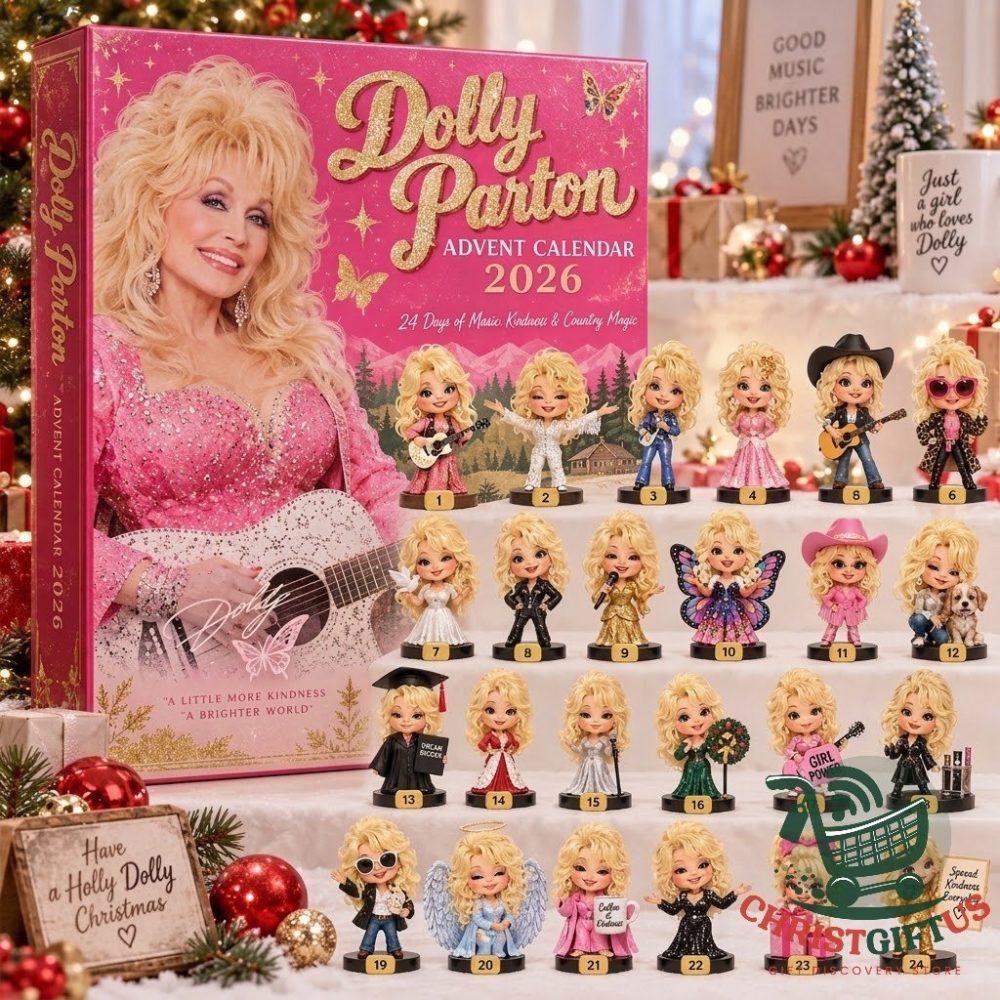 Dolly Parton 2026 Country Magic Advent Calendar 24 Day Ornaments Christmas Countdown Gift For Daughter, 3D Acrylic Collectibles
