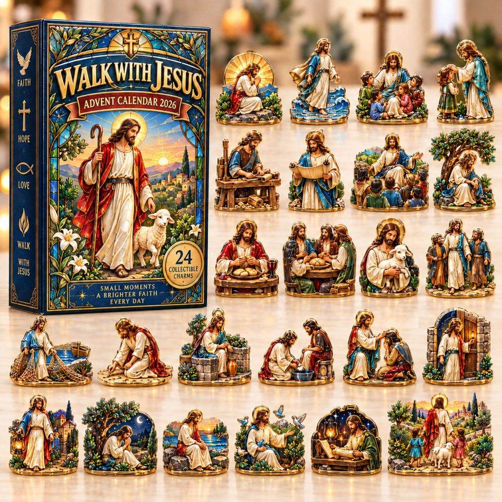 Walk With Jesus Advent Calendar 2026 Life Of Christ Scenes 24 Days Countdown Gift For Christians, 3D Acrylic Collectibles