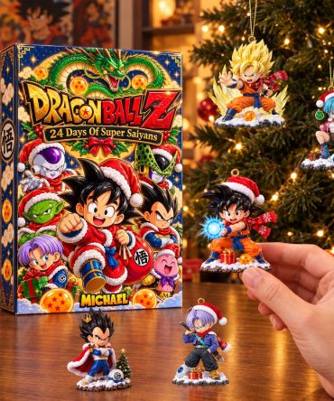 Custom Dragon Ball Z Advent Calendar Super Saiyans Lovely Warriors Merry Christmas Ornaments