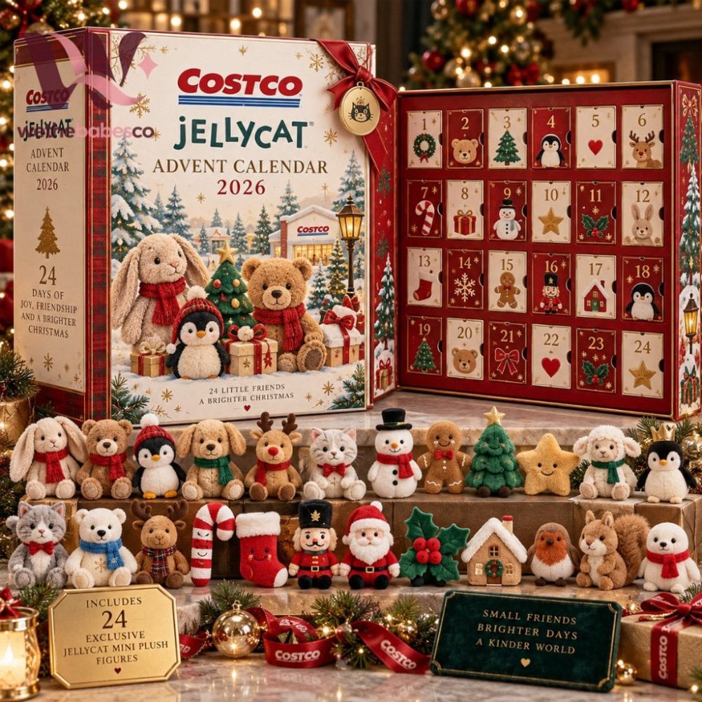 Costco Jellycat Advent Calendar 2026 Christmas Countdown Box Holiday Ornaments Gifts For Kids