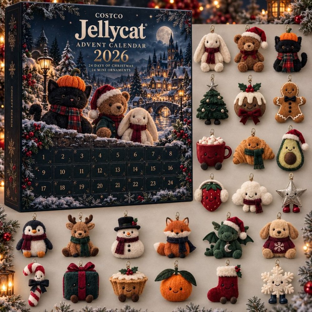 Costco Jellycat Christmas Advent Calendar 2026 Ornaments Countdown Box Jellycat Merch Bff Gifts