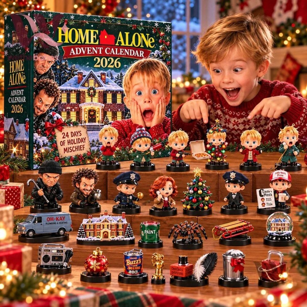 Home Alone Advent Calendar 2026 Holiday Mischief Christmas Ornaments Movie Countdown Box Gifts