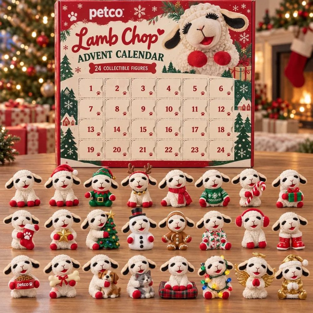 Lamb Chop Advent Calendar 2026 Countdown Box Christmas Ornaments Lamb Chop Merch Xmas Gifts