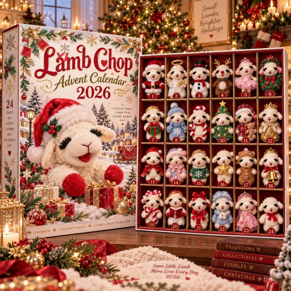 Lamb Chop Christmas Advent Calendar 2026 Ornaments Countdown Box Collectible Holiday Gifts